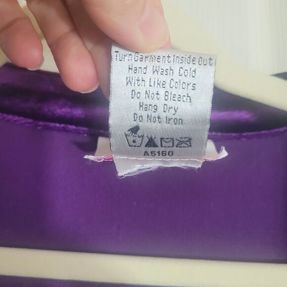 Quacker Factory Velvet Sequin Cardigan Top Women's Size 1X Purple Formal Event - Picture 6 of 8